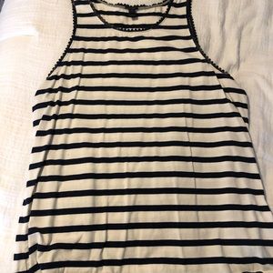 J CREW Tank Top - Scallop Edge
